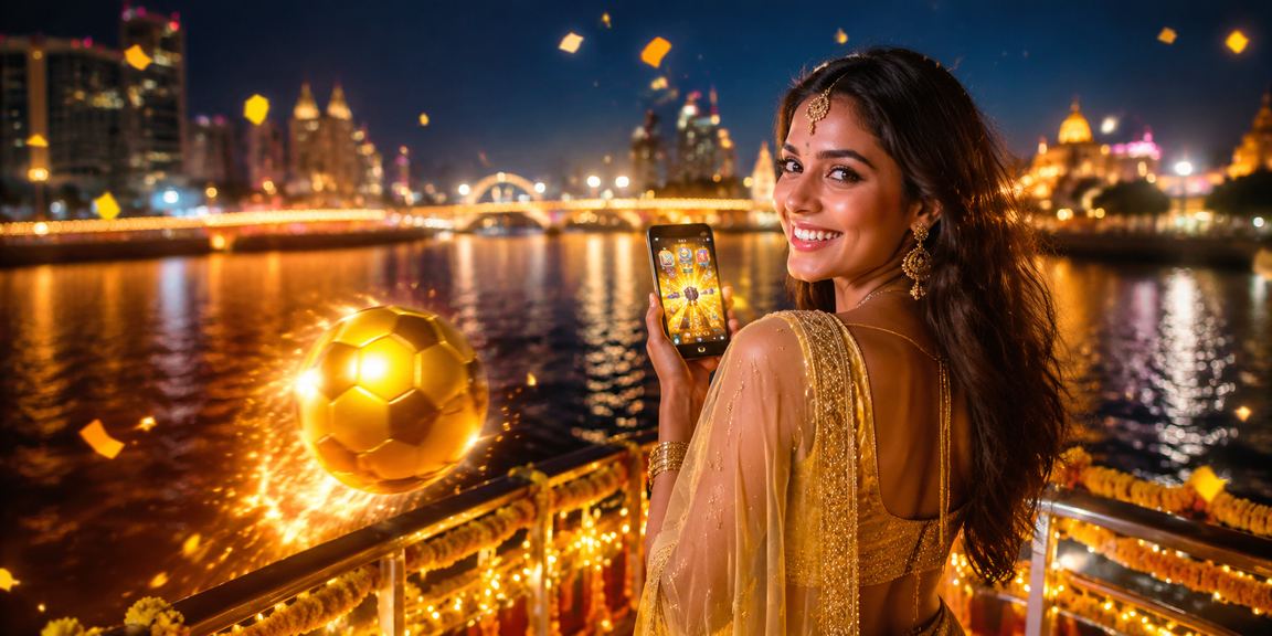 Football fans celebrating Diwali in Pune city